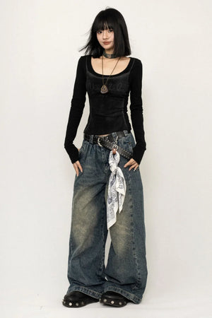 Retro Rivet PU Leather Belt