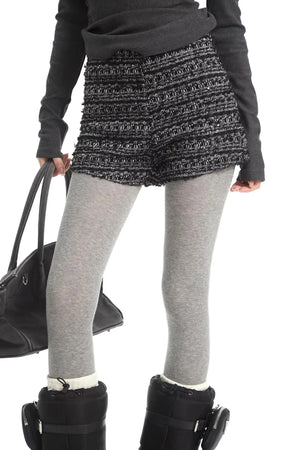 Retro Sequin Tweed Shorts