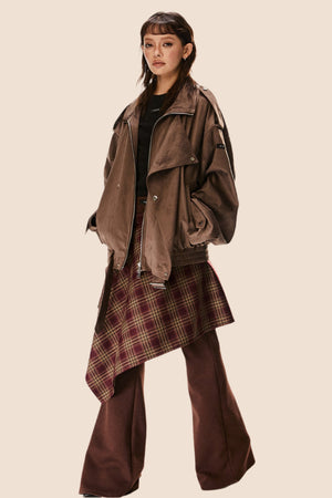 Retro Sheepskin Maillard Loose Jacket