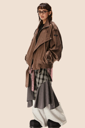 Retro Sheepskin Maillard Loose Jacket
