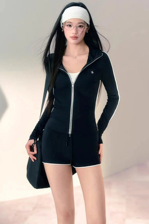Retro Slimming Sports Suit Set-Up