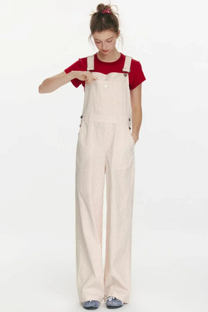 Retro Strawberry Denim Overalls
