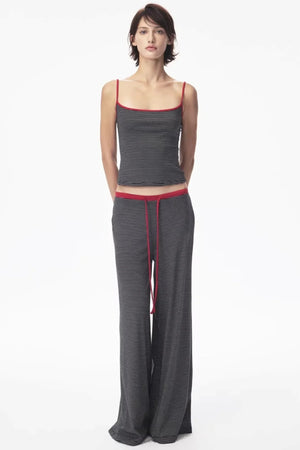Retro Striped Tank Pants Set-Up