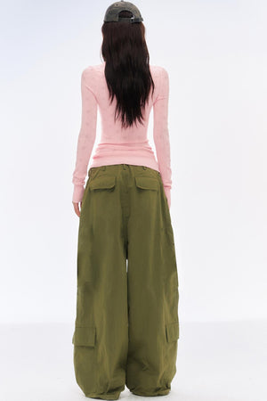 Retro Style Knitted Henley Top
