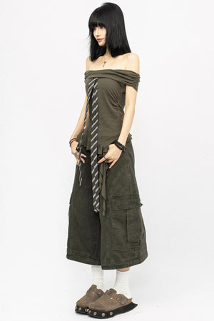Retro Summer Shoulder Top
