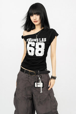 Retro Summer Slant Top