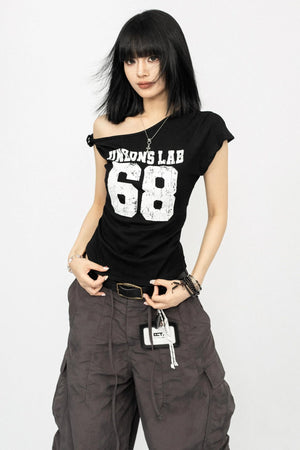 Retro Summer Slant Top