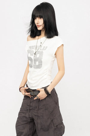 Retro Summer Slant Top