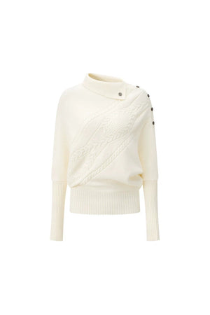 Retro Twist Knit Sweater