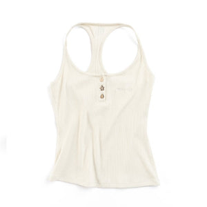 Retro U-Neck Slim-Fit Top