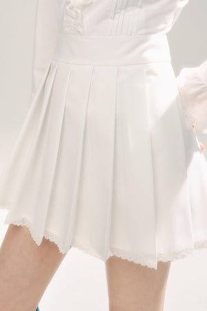 Retro V-Neck Porcelain Dress