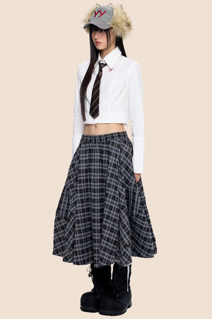 Retro Vintage Midi Skirt