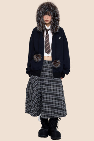 Retro Vintage Midi Skirt