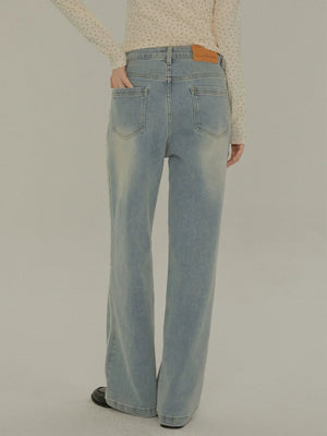 Retro Washed Straight Pants
