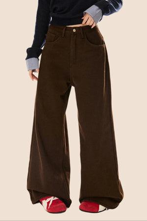 Retro Wide-Leg Trousers