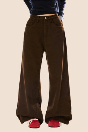 Retro Wide-Leg Trousers