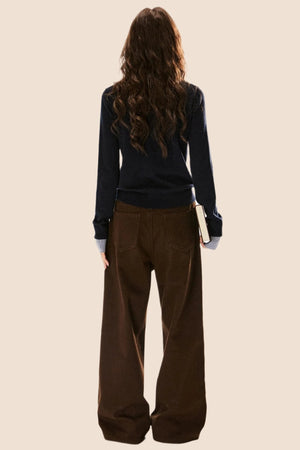 Retro Wide-Leg Trousers
