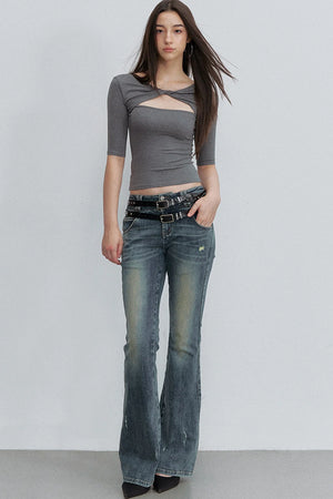 Reversible Cross-Knot Blouse