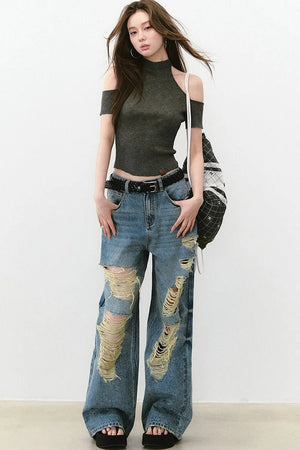 Reversible Lace-Up Knit Vest