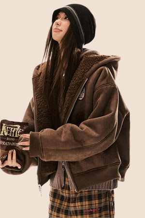 Reversible Suede Lambswool Coat