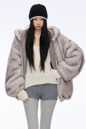 Reversible Wool Plush Jacket
