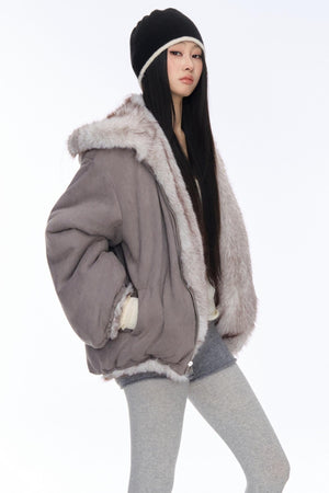 Reversible Wool Plush Jacket