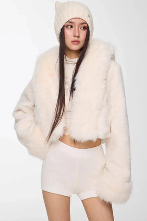 Rhinestone High-Neck Top