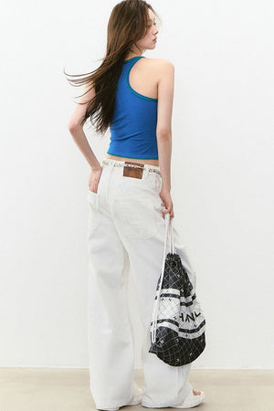 Rhinestone Knit Color-Block Camisole