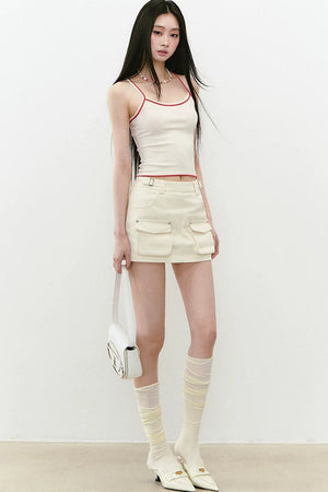 Rhinestone Knit Color-Block Camisole