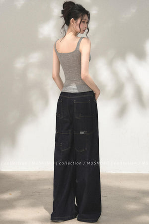 Ribbed Lace Camisole