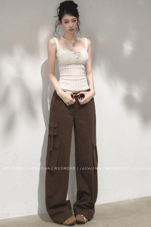 Ribbed Lace Camisole