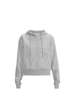 Ribbon Detail Hooded Jacket