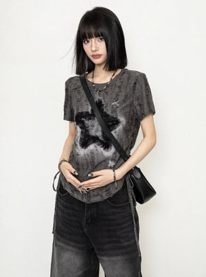 Ripped Versatile Short Sleeve T-Shirt