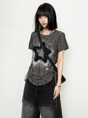 Ripped Versatile Short Sleeve T-Shirt