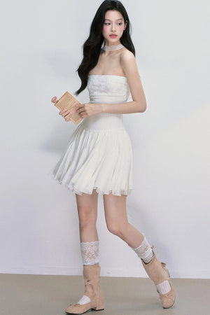 Ripple Halterneck Dress
