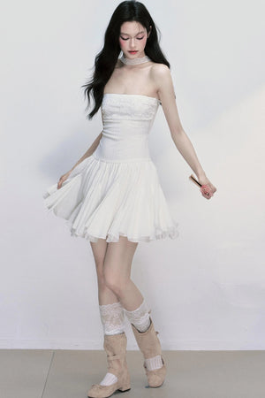Ripple Halterneck Dress