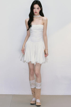 Ripple Halterneck Dress