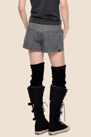 Rivet Retro A-Line Shorts