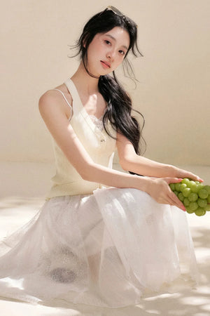 Romantic Asymmetrical Lace Skirt