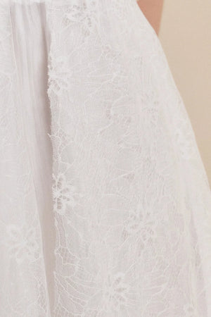 Romantic Asymmetrical Lace Skirt