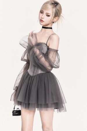Romantic Corset Tulle Dress