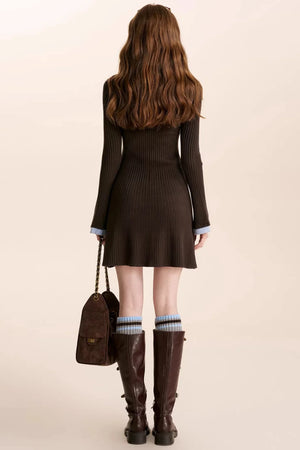 Romantic French Knitted Dress