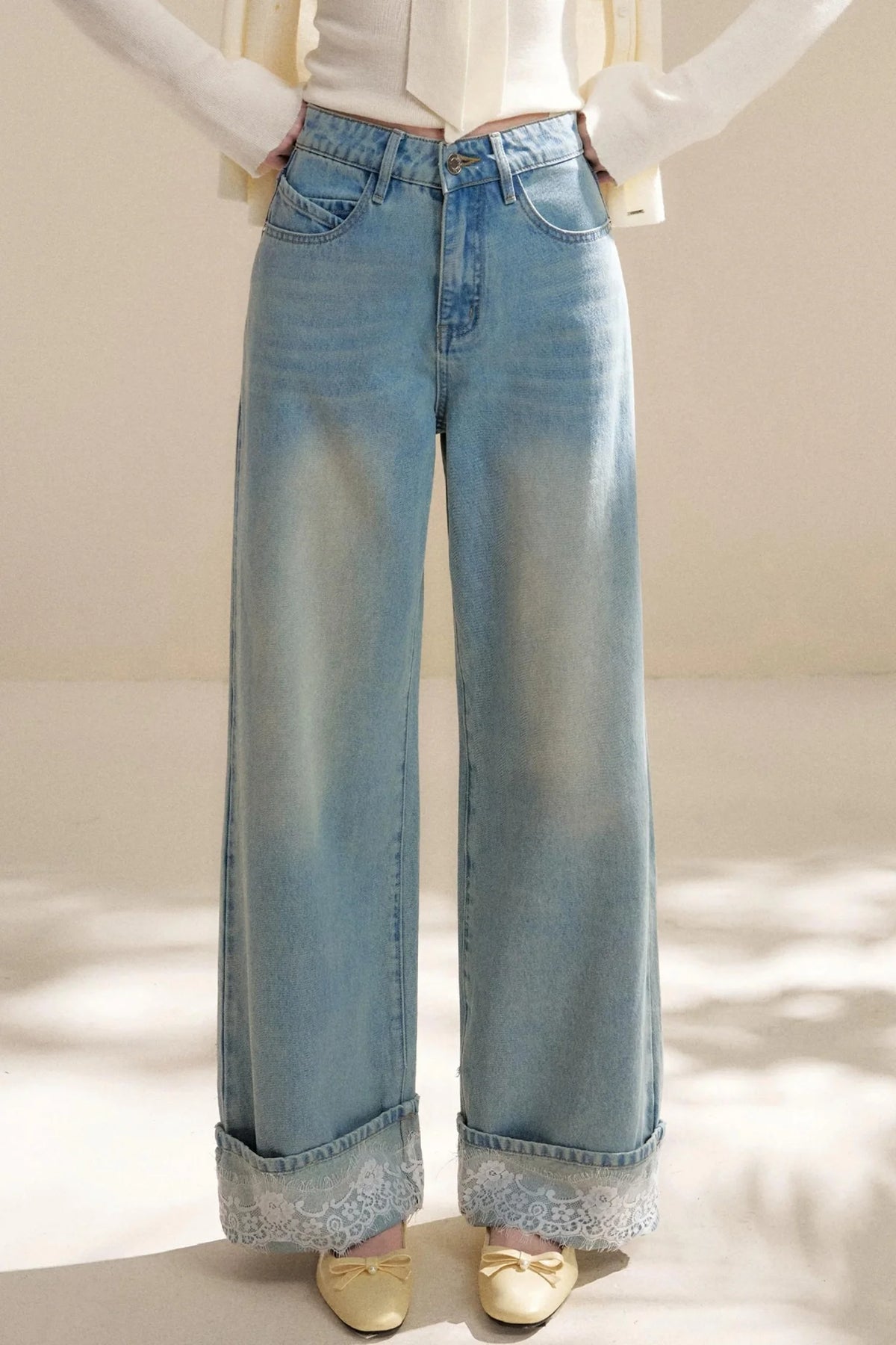 Romantic Lace Moonlight Jeans
