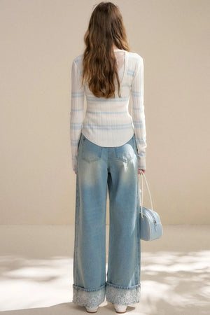 Romantic Lace Moonlight Jeans