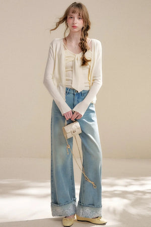 Romantic Lace Moonlight Jeans