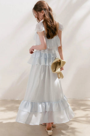 Romantic Lace Ruffle Skirt Set-Up