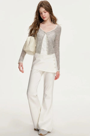 Romantic Lace Sheer Knitted Vest