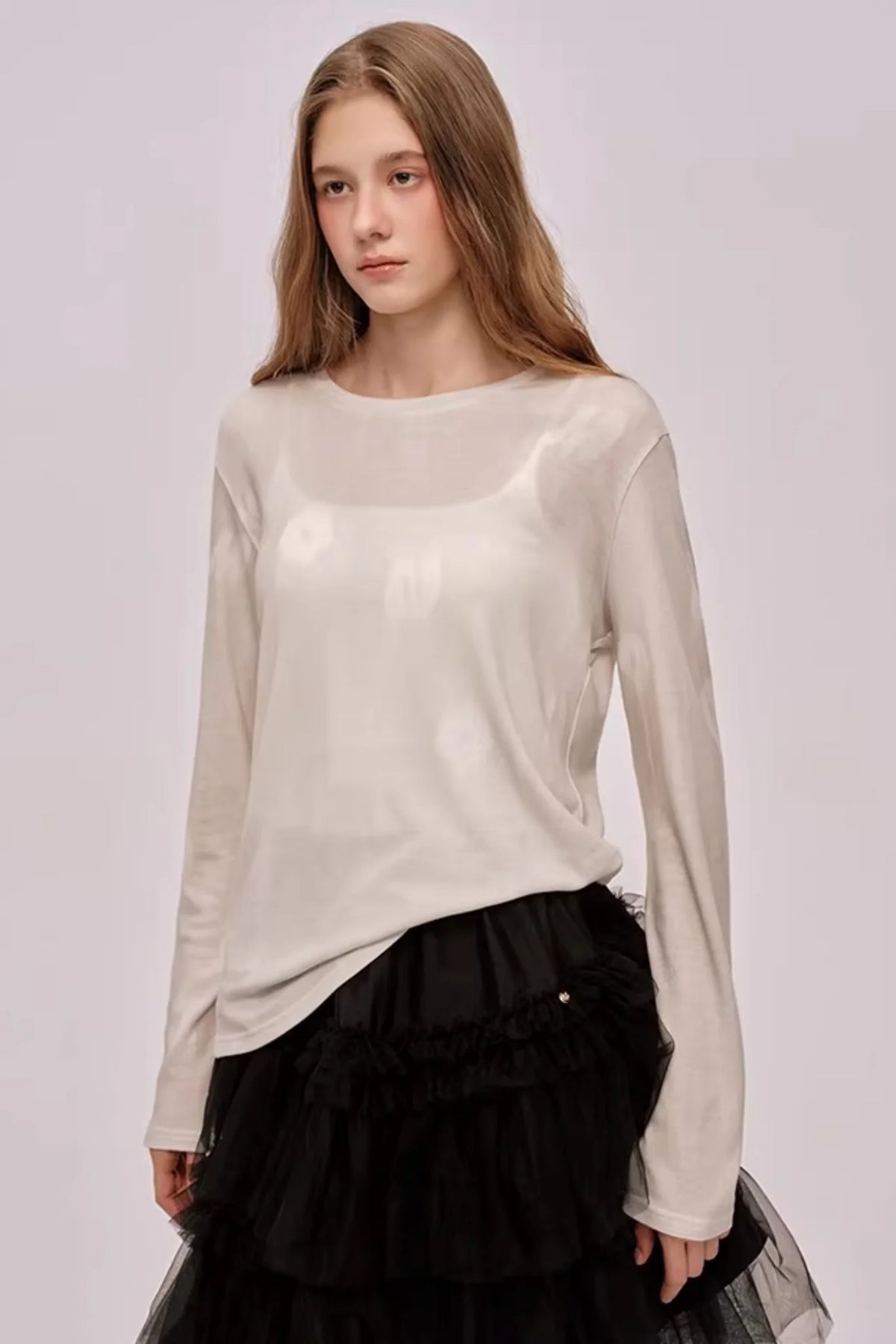 Romantic Lyocell Wool Sweater