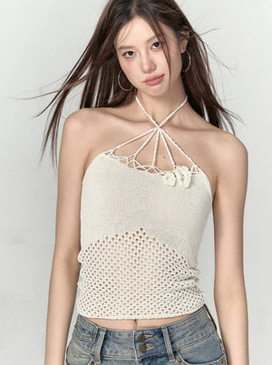 Rose Cut-out Camisole Top