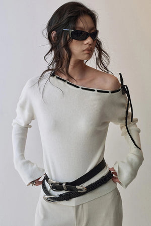 Rose Flower Knitted Top